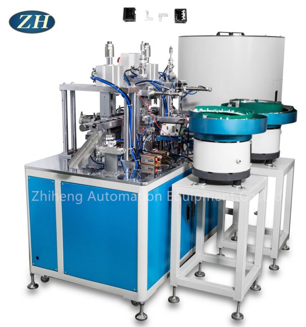 Maximum gradum automatic riveting apparatus ad stabilis contactus pars et movere contactus frame linea